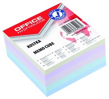 Office Products poznmkov papr nhradn, 85  85 mm, lepen, mix barev