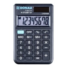 DONAU kapesn kalkulaka DONAU TECH 2081, 8mstn, ern