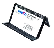DONAU stojnek na vizitky Office Set, 95 x 75 x 45 mm, kov, ern