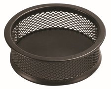 DONAU miska na sponky Office Set, O 90 mm, vka 32 mm, kov, ern