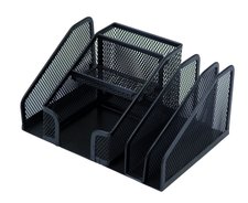 DONAU stoln zsobnk Office Set, 7 pihrdek, kov, ern