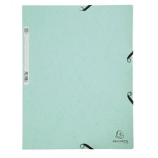 Exacompta spisov desky s gumikou, Aquarel, A4 maxi, prepn, 400 g/m2, zelen