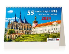 Stil Kalendář 55 turistických NEJ Čech, Moravy a Slezska 2024