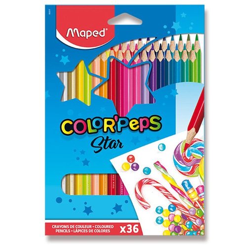 Pastelky Maped ColorPeps - sada 36 ks