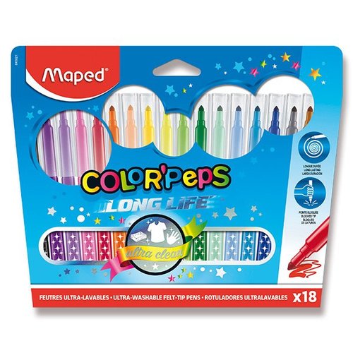 Maped ColorPeps - barevn fixy 18 barev