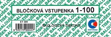 Blokov vstupenky 1 - 100 sel