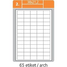 Print etikety 38,1 x 21,2 mm,bl samolepc  100 list